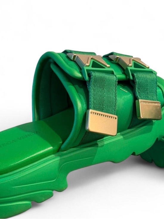 Othr Shoes - Othr Green Buckle Platform Clog Mule